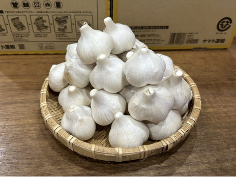 【出店記念・数量限定】農薬・化学肥料不使用！にんにく(福地ホワイト六片)MS混在・1kg