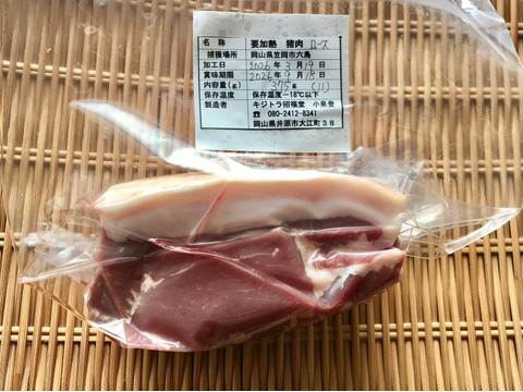 特Aクラス🏆✨イノシシ《ジビエ》【猪肉ロース 370g ブロック】260319-11