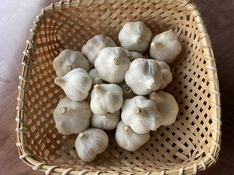【農薬・化学肥料不使用】　にんにく２ｋｇ　Ｍサイズ（300円／100ｇ）令和６年岐阜県産