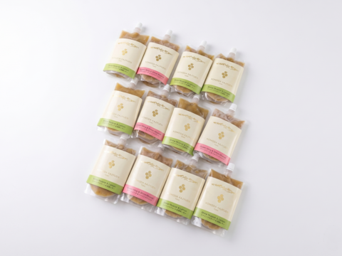 完熟ぶどうそのままスムージー 200g(冷凍)12個入/クイーンニーナ＆シャイン4個＋シャイン＆レモン8個※信州の環境にやさしい農産物認証