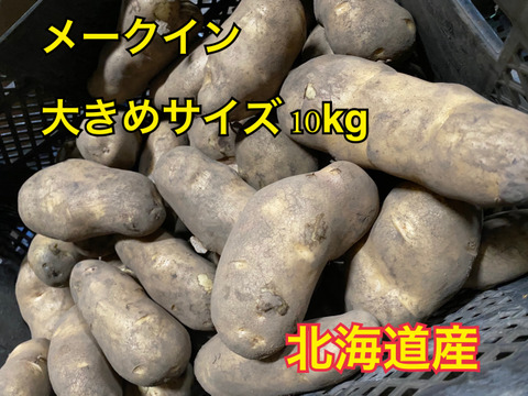 ●じゃがいも メークイン 大きめサイズ　●10キロ ●北海道 ジャガイモ