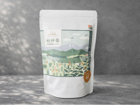 ほんのり甘い、箕輪町の杜仲茶（60包）アルプスが育んだ、ノンカフェインティー