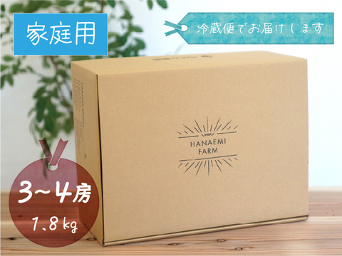 花笑み農園　岡山のピオーネ＆シャインマスカット食べ比べ　1.8kg（3～4房）家庭用【9/18～順次発送】PS-2家