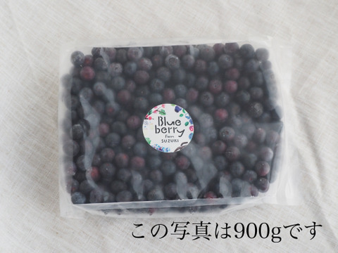 農薬不使用【訳あり】1800g大粒冷凍ブルーベリー