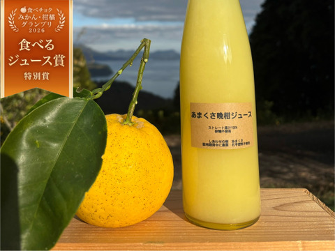 【母の日ギフト】河内晩柑（あまくさ晩柑）ジュース　ストレート果汁100% 箱入り2本セット