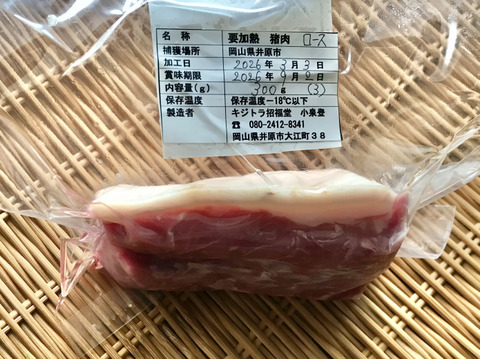 特Aクラス🏆✨イノシシ《ジビエ》【猪肉ロース 300g ブロック】260303-3