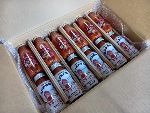 【残り1日】道産・化学肥料不使用の大玉トマト100%の無塩トマトジュース12本セット