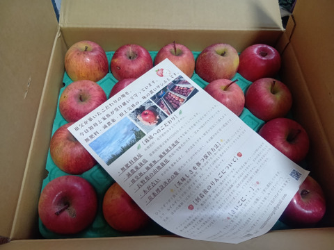 味濃い甘い！サンふじ★無肥料.農薬節約30%〜.除草剤.摘果剤.摘葉剤不使用★【10kg箱】
玉数指定不可/予約販売開始！/家庭用/りんご