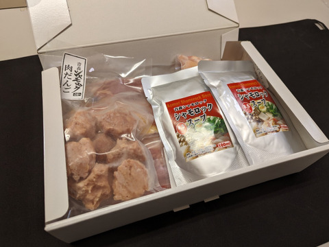 【冬ギフト】青森シャモロック　グルメ鍋セット（ファミリーサイズ）【お肉たっぷり】