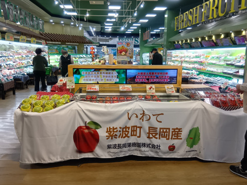 台湾でも高評価！【岩手・紫波長岡果樹園】🍎いわて産特別栽培「サンふじ」5kg（家庭用16玉）