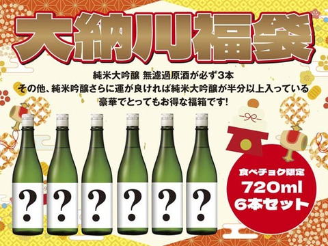 【福袋】【冬ギフト】純米大吟醸酒が必ず≪３本≫入っている！？年末年始に楽しめる日本酒セットSP【人気企画がパワーUPして帰ってきた】