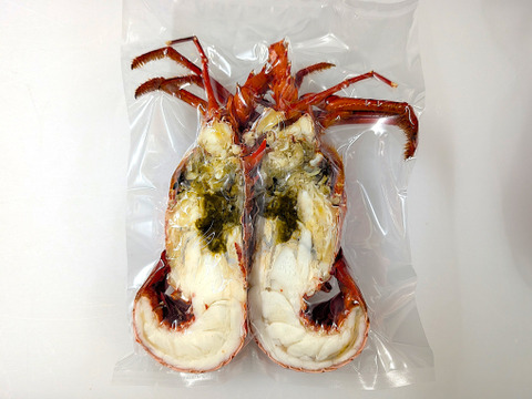 漁師価格！『イセエビ』ボイル済みハーフカット（Sサイズ1匹分：250g前後）