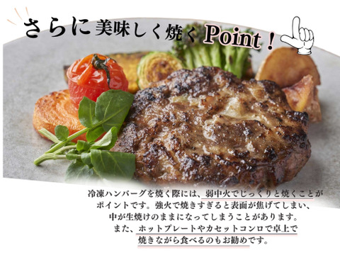 【訳アリ商品】約45％OFF！牧草あか牛100%ハンバーグ120g×10個セット
