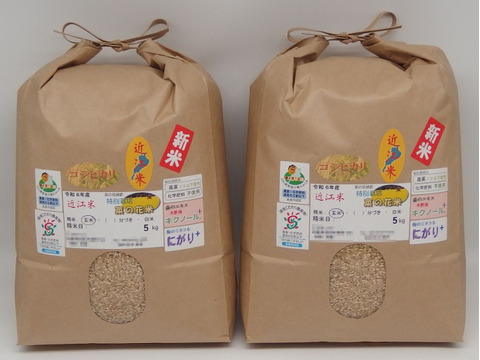 令和6年新米✣満開の菜の花が育てた菜の花米✣近江米コシヒカリ✣環境こだわり米✣玄米20kg