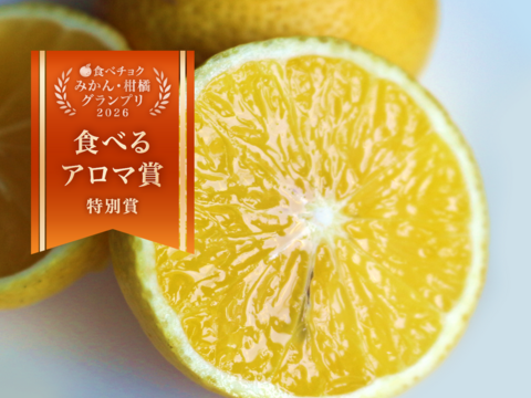柑橘グランプリ 食べるアロマ賞！奇跡の果実『黄金柑』ゴールデンオレンジ 2kg あふれる果汁とさわやかな甘み 黄蜜柑 仲屋 海瀬農園