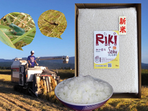 【新米】【真空パック】『Riki-Saku』新潟コシヒカリ!5Kg×2袋-令和4年産（熨斗対応可）（毎日食べるお米はギフトにも最適）冷めると甘みが増します。