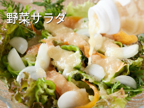 【お試し／健康志向】うちの玉ねぎをふんだんに使った♪料理人手作り無添加ドレッシング２種セット