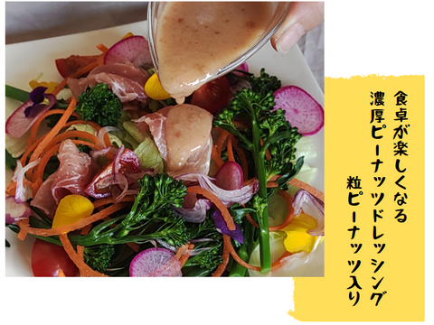 【夏の贈り物ギフト】濃厚なコクのピーナッツドレッシング3種類セット