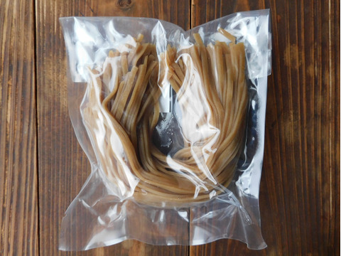 もちもち感とコシがある美味しさ！自然栽培米の玄米麺　中太麺(120g)×４袋