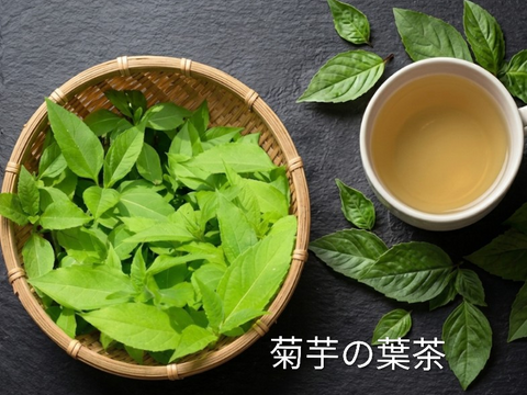 菊芋の生葉🌿農薬、除草剤、動物性肥料等不使用☆キクイモの葉🌿30枚🌿おひたしや菊芋茶作りなどに☆ゆうパックにてお届け🏣