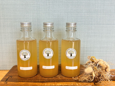 【冬ギフト】濃厚生姜！【生姜シロップ】180ml×3本箱入り