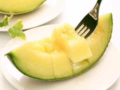 「外まで甘い」3玉で5.8kg高糖度マスクメロン