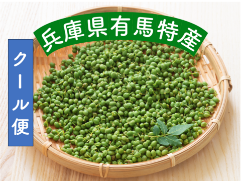 【食の世界遺産🎖️】本場 有馬の山椒の実300g🌿 実山椒（生）有馬温泉の麓よりお届け 兵庫県有馬特産 希少な有馬の山椒 佃煮用に是非 栽培期間中農薬不使用《クール便・5月20日頃〜発送🚛³₃》