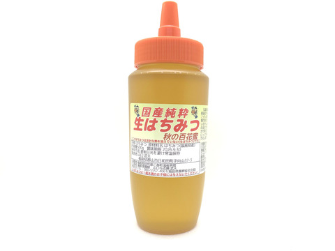 【令和6年新蜜です】国産純粋生はちみつ【秋の百花蜜】500ｇ