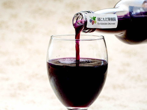 完熟巨峰100％搾り1本 ※長野県認証/特別栽培同基準（信州の環境にやさしい農産物認証50）【冬ギフト】