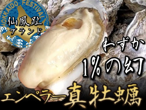 【最大サイズ20センチ超え】市場に一切出回らない100個中1個しか育たない特大牡蠣『幻のエンペラー真牡蠣』
