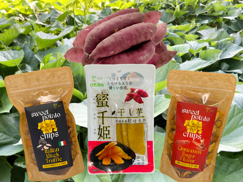 【福袋2025】🍧おまけ付き😎  アグロファームの『紅はるか』夏福袋 🍠 一口食べたら止まらない!?イチ押し☆さつまいもチップス♪ と 一番人気干し芋『蜜千姫』