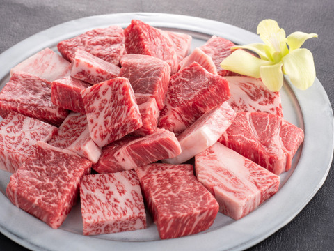 【冬ギフト】肉の芸術】松阪牛ひと口サイコロステーキ800ｇ熨斗対応可