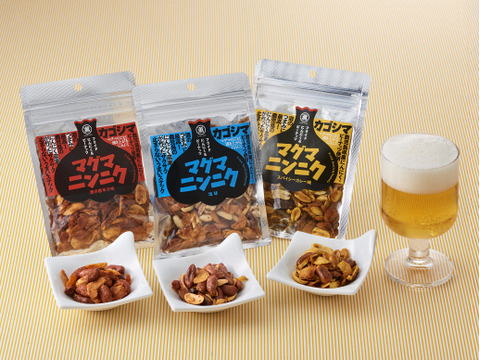 フライドガーリックとピーナッツのおつまみスナック50g×３p【冬ギフト】