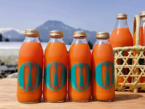 農薬・化学肥料不使用の人参を搾った人参ジュース 350㎖×8本