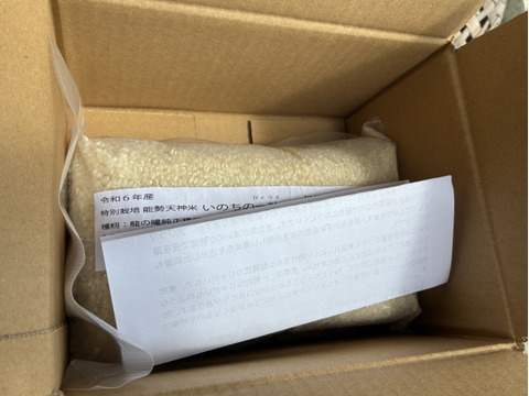 ❣️🫶超特別栽培令和6年産米2kg 極大粒“米王”‼️甘くてモチモチ、香りの良い能勢天神米「いのちの一粒」（品種名:いのちの壱）白米。《真空パック》保存クリップ付き❗️
