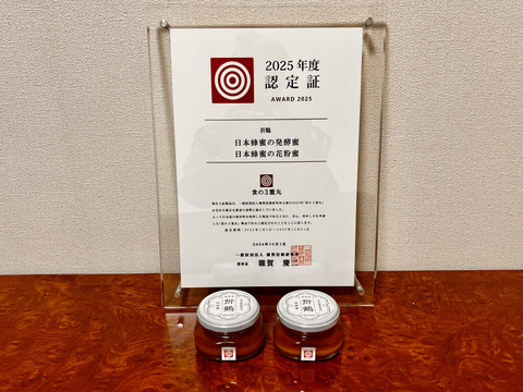 野生日本蜜蜂　発酵蜜【非加熱の生はちみつ】1個110g