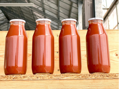 【母の日ギフト】本物の甘さと健康をお届けする贅沢無添加トマトジュース180ml×6