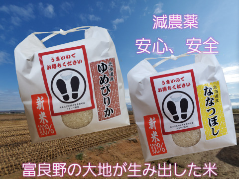 お試し!富良野 新米 ななつぼし ゆめぴりか【各3キロ】