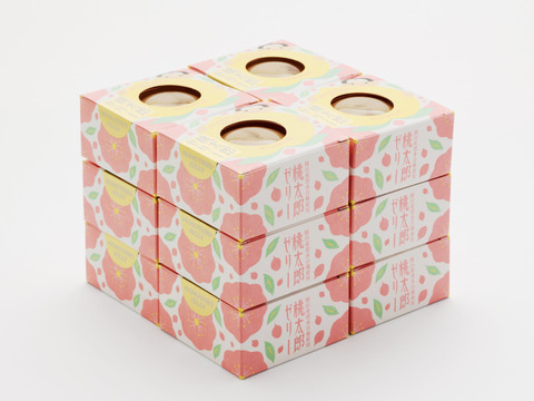 【夏ギフト】桃太郎 ゼリー　９個入り 　もも　清水 白桃（86ｇ×9個入り）（約1kgにて贈答用に最適☆大好評果肉入り！）