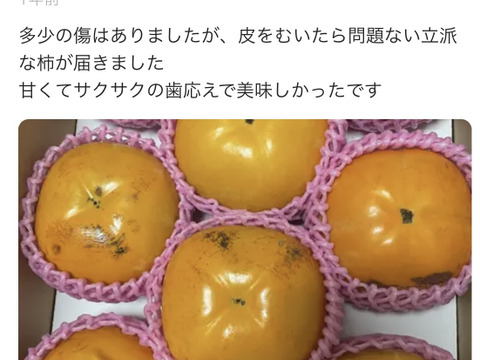 サクサク食感、激甘！「太秋柿」(ご家庭用・2kg)