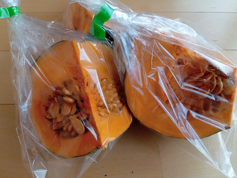【ホックホク】自然栽培かぼちゃ２玉