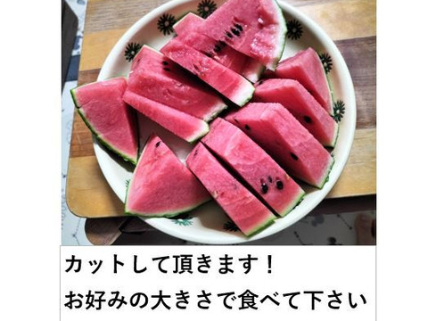 小玉スイカ シャリっと甘い！あきた夏丸チッチェ！〈フリーサイズ２玉：お得！〉