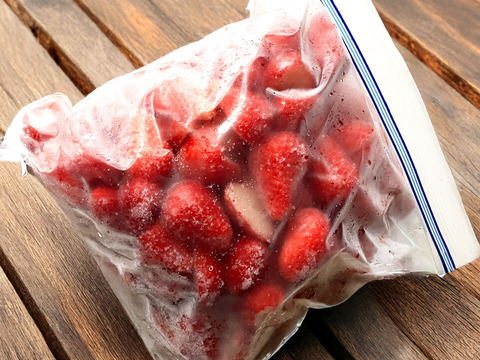 ジャムやシロップ作りに◎冷凍いちご『かおり野』（約1.5kg）