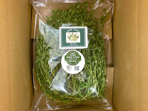 【80サイズまとめ買い用・有機JAS認証】朝採り・タイム　50ｇ