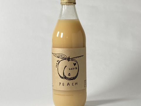 まるで食べているような、100％とろとろ桃ジュース（２本セット）