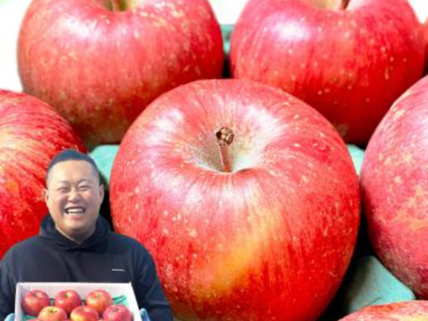 感謝お礼セール‼️とことん味にこだわりました💪😊🍎青森県産葉取らず完熟ふじ約6kg家庭用‼️