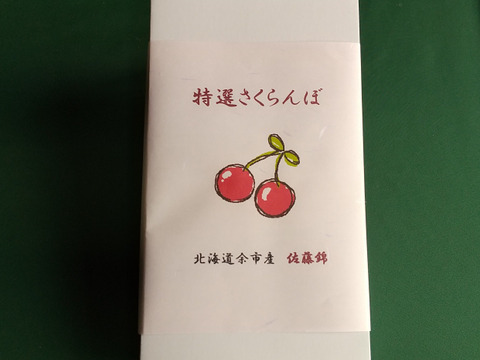 【常温便・予約販売・数量限定】ツヤっと輝く極甘のさくらんぼ（佐藤錦1箱約470g）