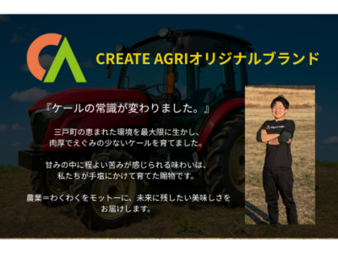 寒暖差で甘い！生ケール「山麓ケール] 200g×5p