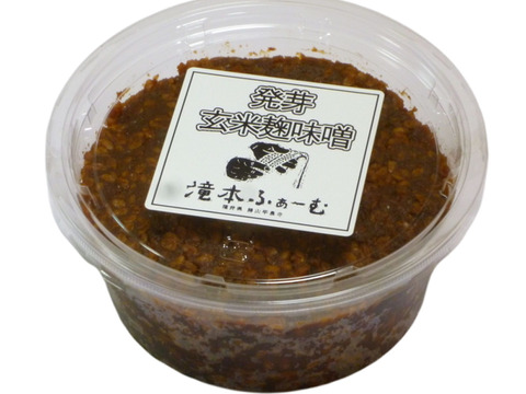 手仕込み 発芽玄米麹味噌 400ｇ×2パック 農薬 化学肥料不使用米 使用