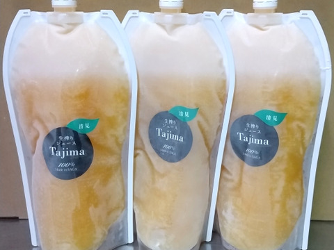 【冷凍ジュース、バランスのとれた味】清見完熟生搾り冷凍ジュース1000㎖　3個セット